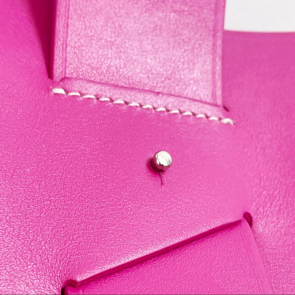 Carolina Santo Domingo Bright Pink Mini Tote Bag - Picture 5 of 14
